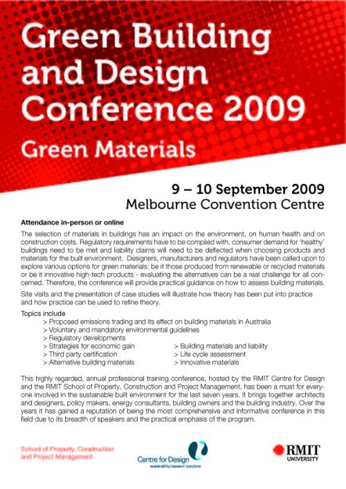 Green Materials&Building Conference